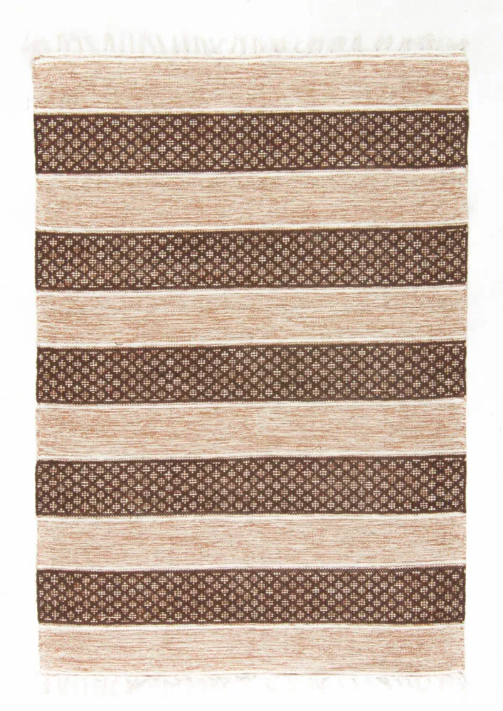 Tapis en patchwork - Visby (beige)