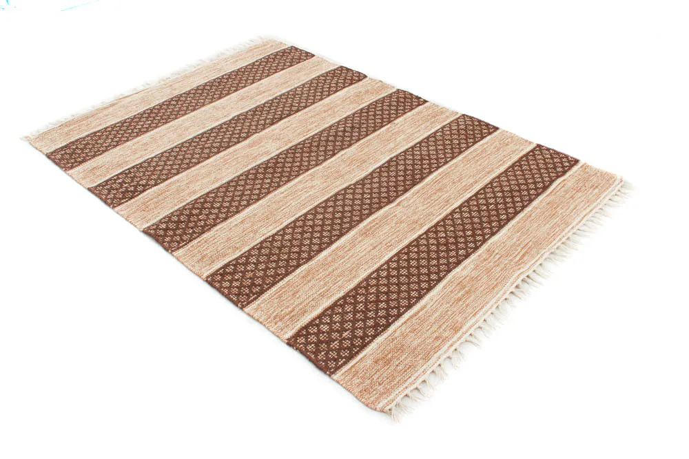 Tapis en patchwork - Visby (beige)