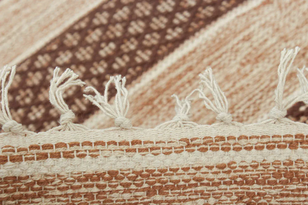 Tapis en patchwork - Visby (beige)