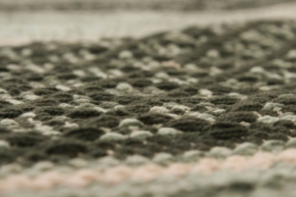 Tapis en patchwork - Visby (vert)