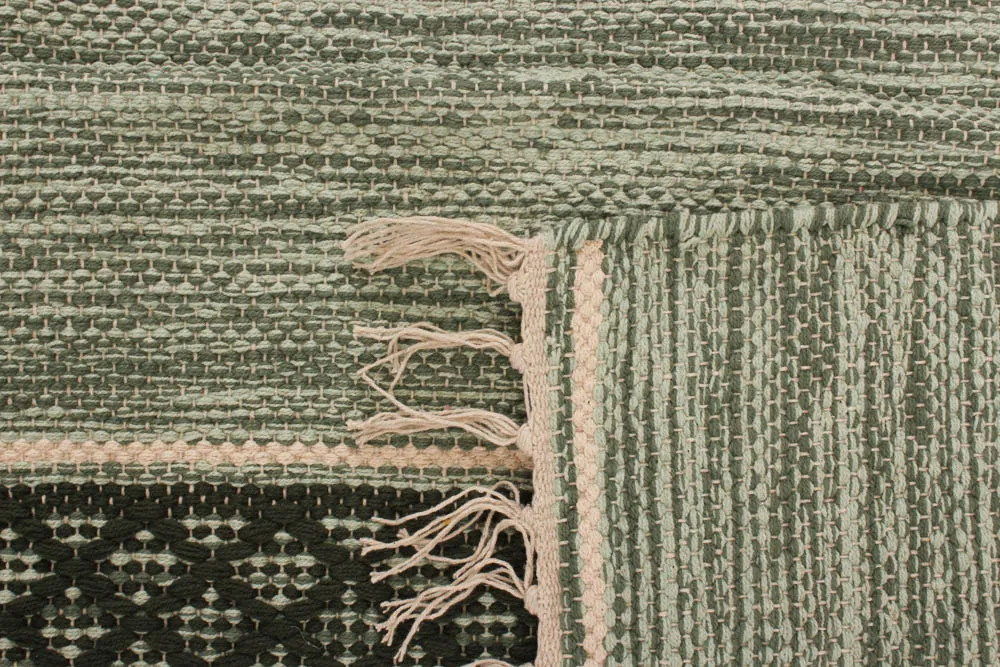 Tapis en patchwork - Visby (vert)
