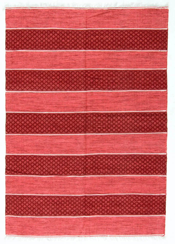 Tapis en patchwork - Visby (rouge)