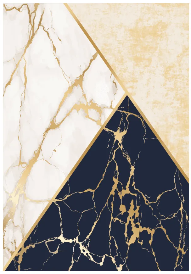 Tapis Wilton - Canelli (beige/blanc/bleu)
