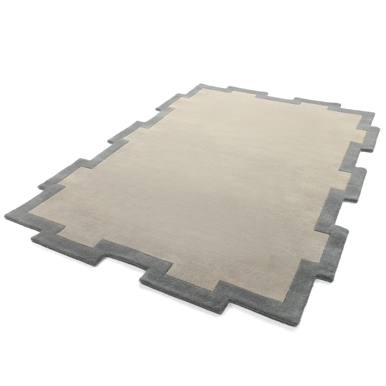 Tapis de laine - Agra Hand Tufted Wool Premium (gris)