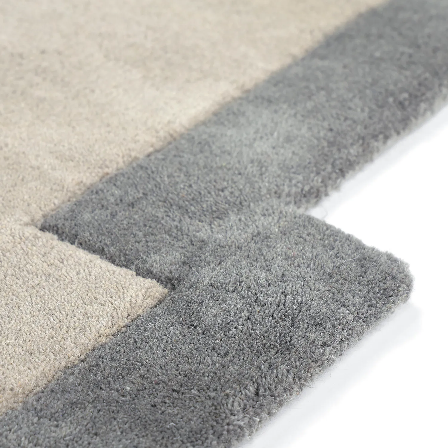 Tapis de laine - Agra Hand Tufted Wool Premium (gris)