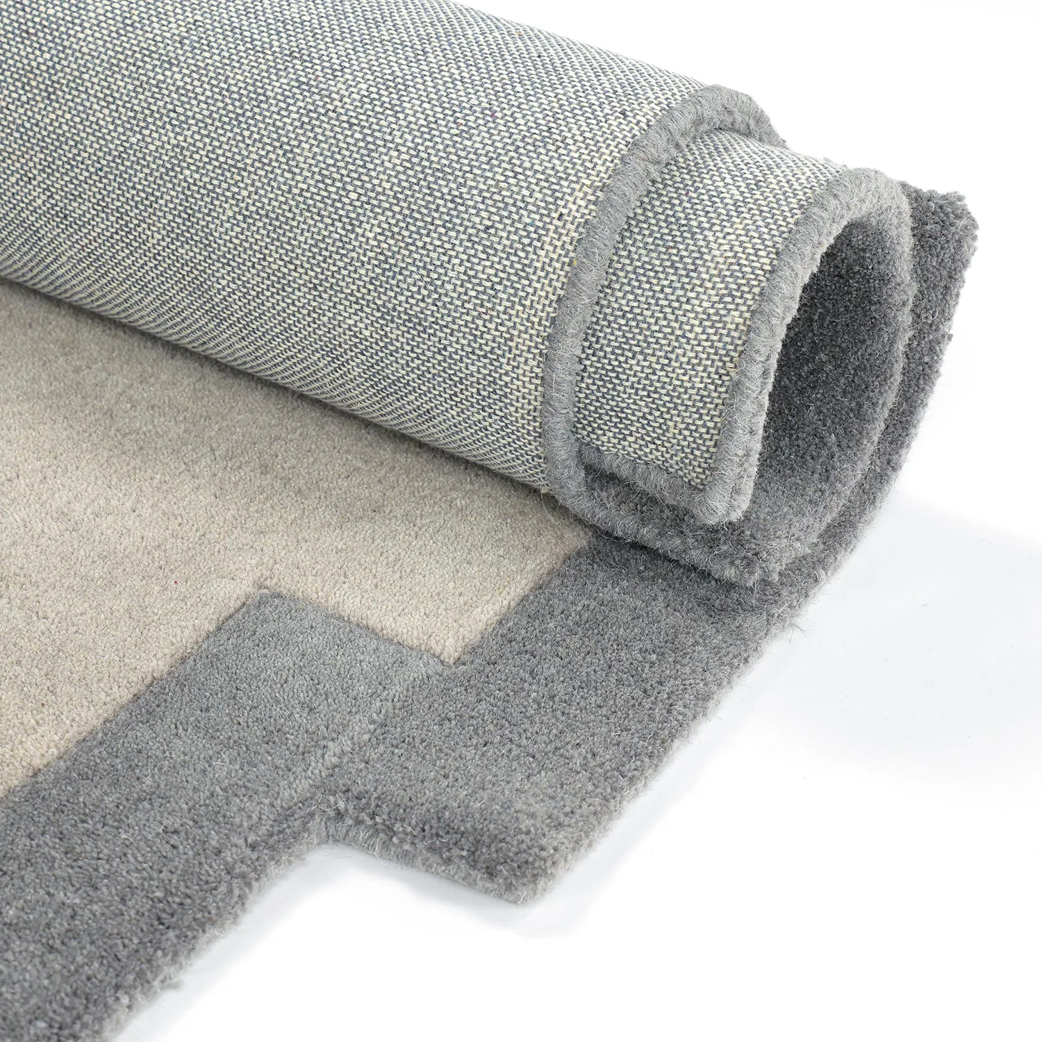 Tapis de laine - Agra Hand Tufted Wool Premium (gris)