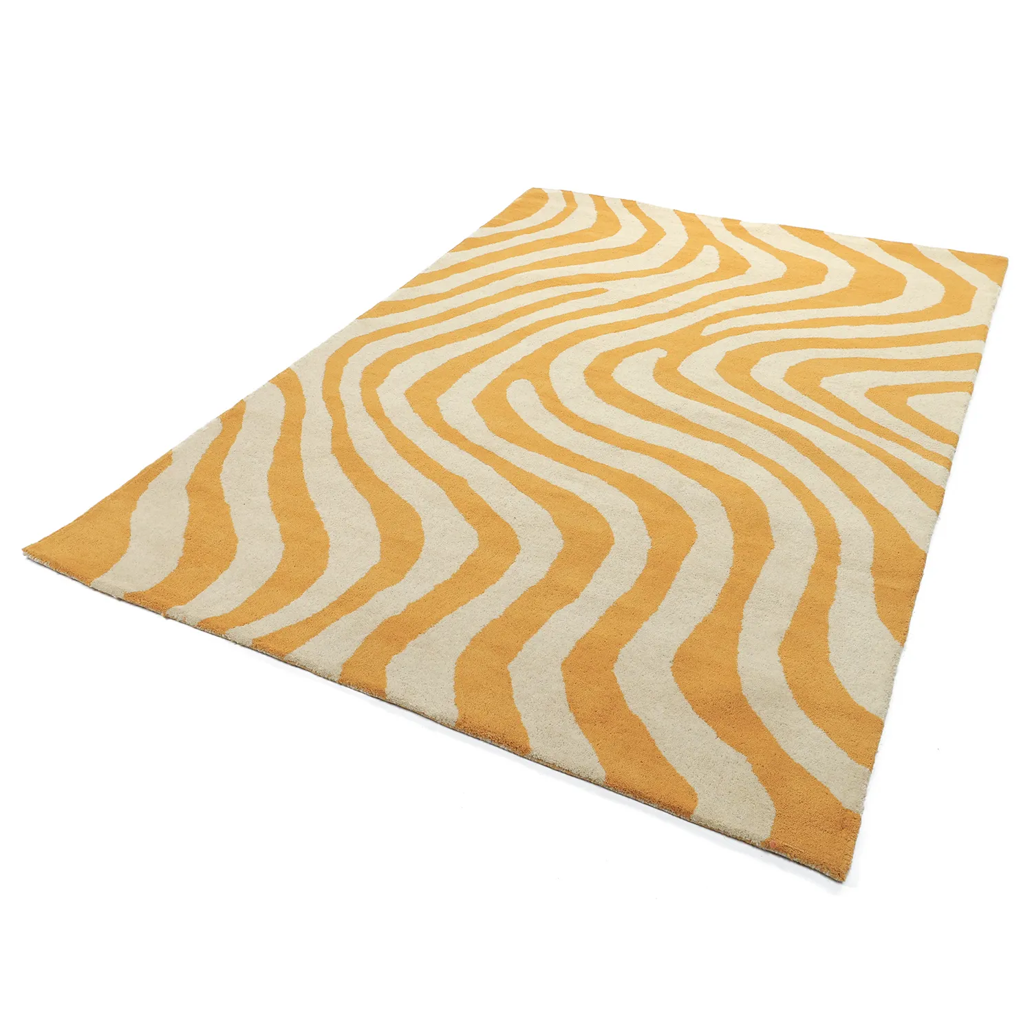 Tapis de laine - Aiz Hand Tufted Wool Premium (jaune)