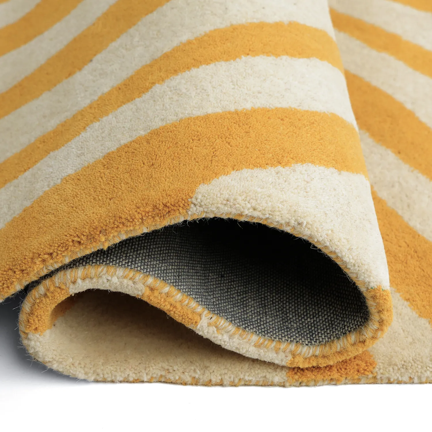 Tapis de laine - Aiz Hand Tufted Wool Premium (jaune)