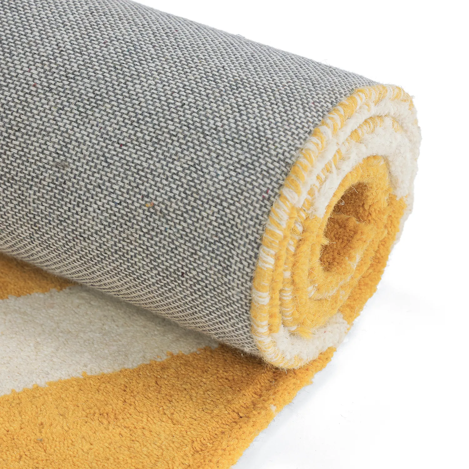 Tapis de laine - Aiz Hand Tufted Wool Premium (jaune)