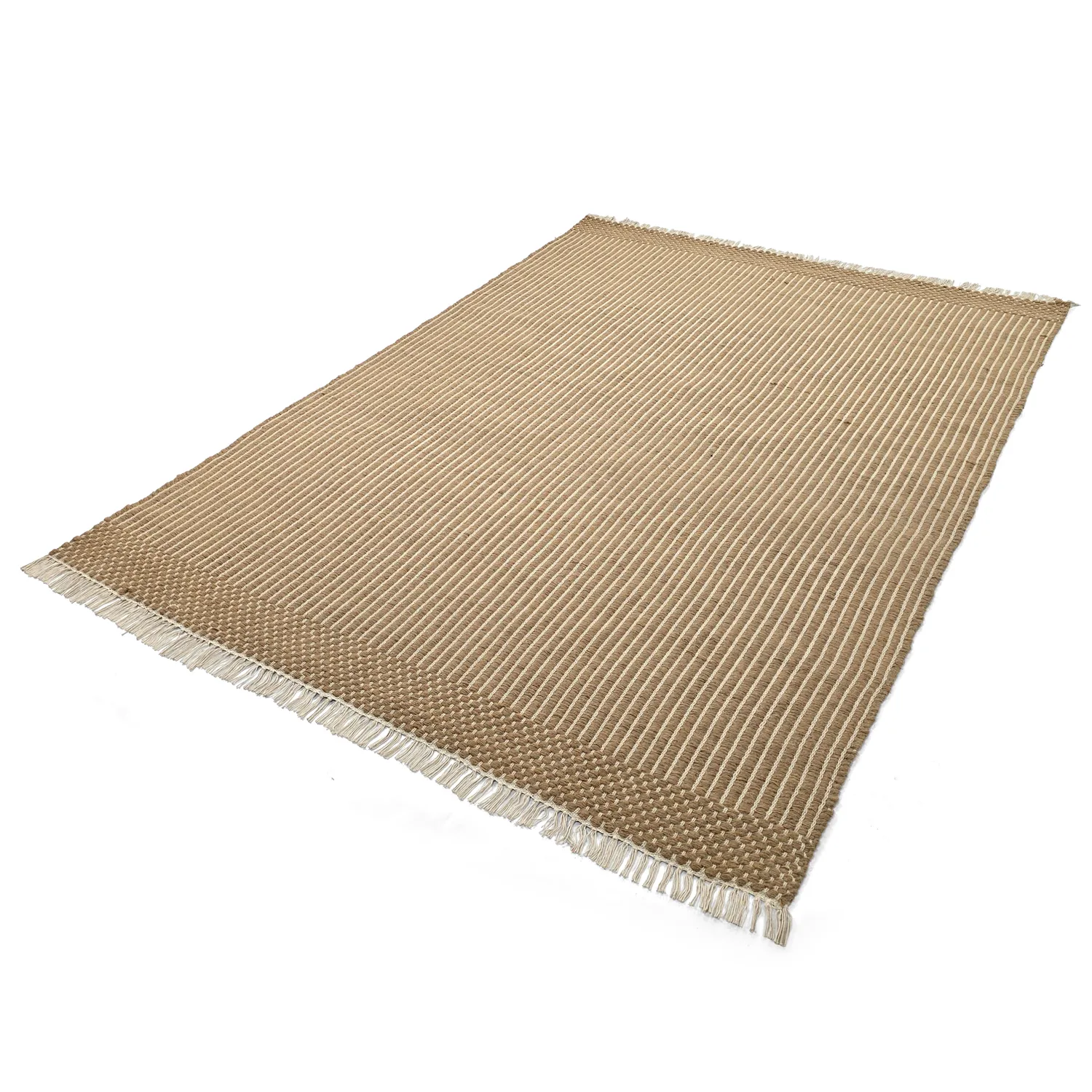 Tapis en laine - Arbil (beige/blanc)