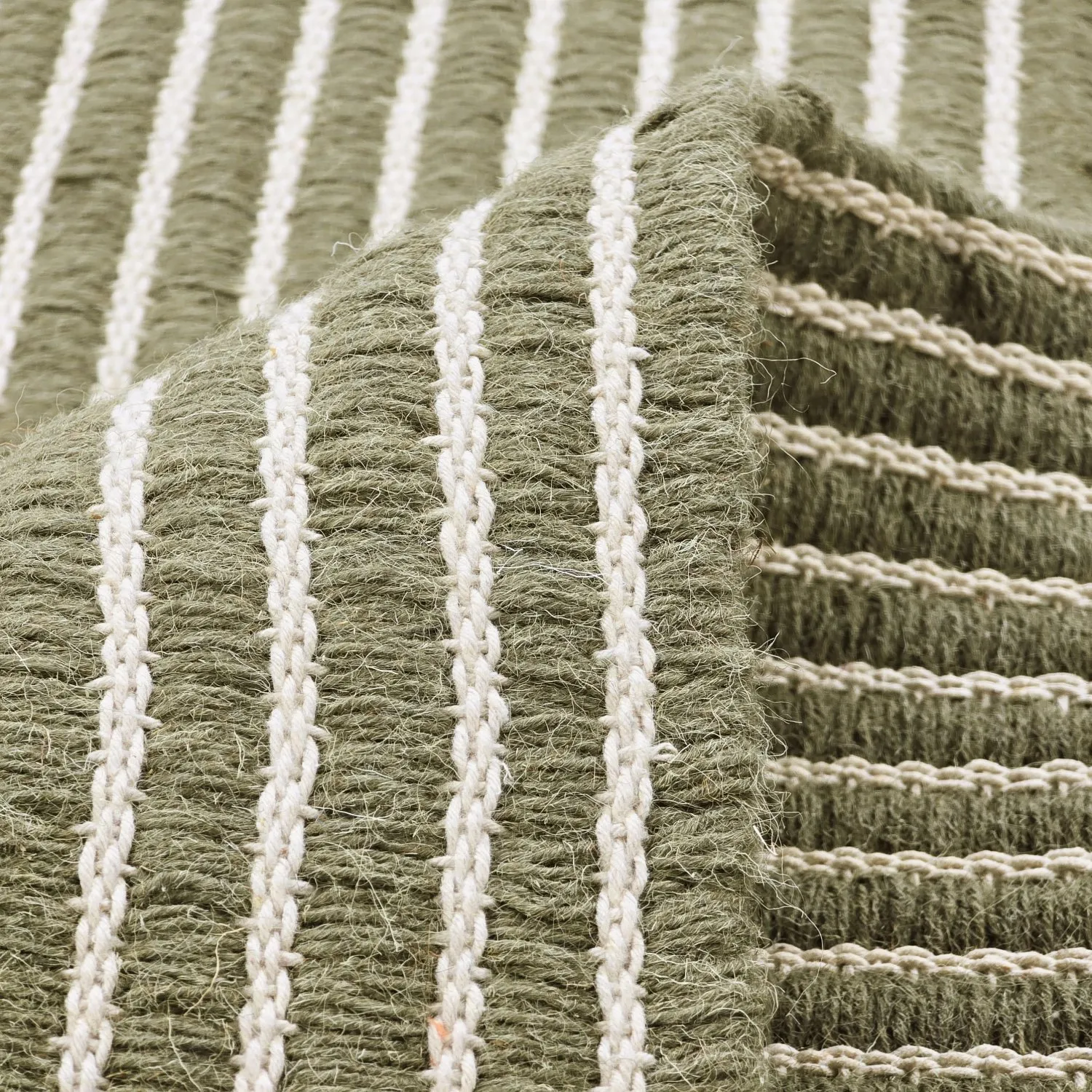 Tapis en laine - Arbil (vert/blanc)