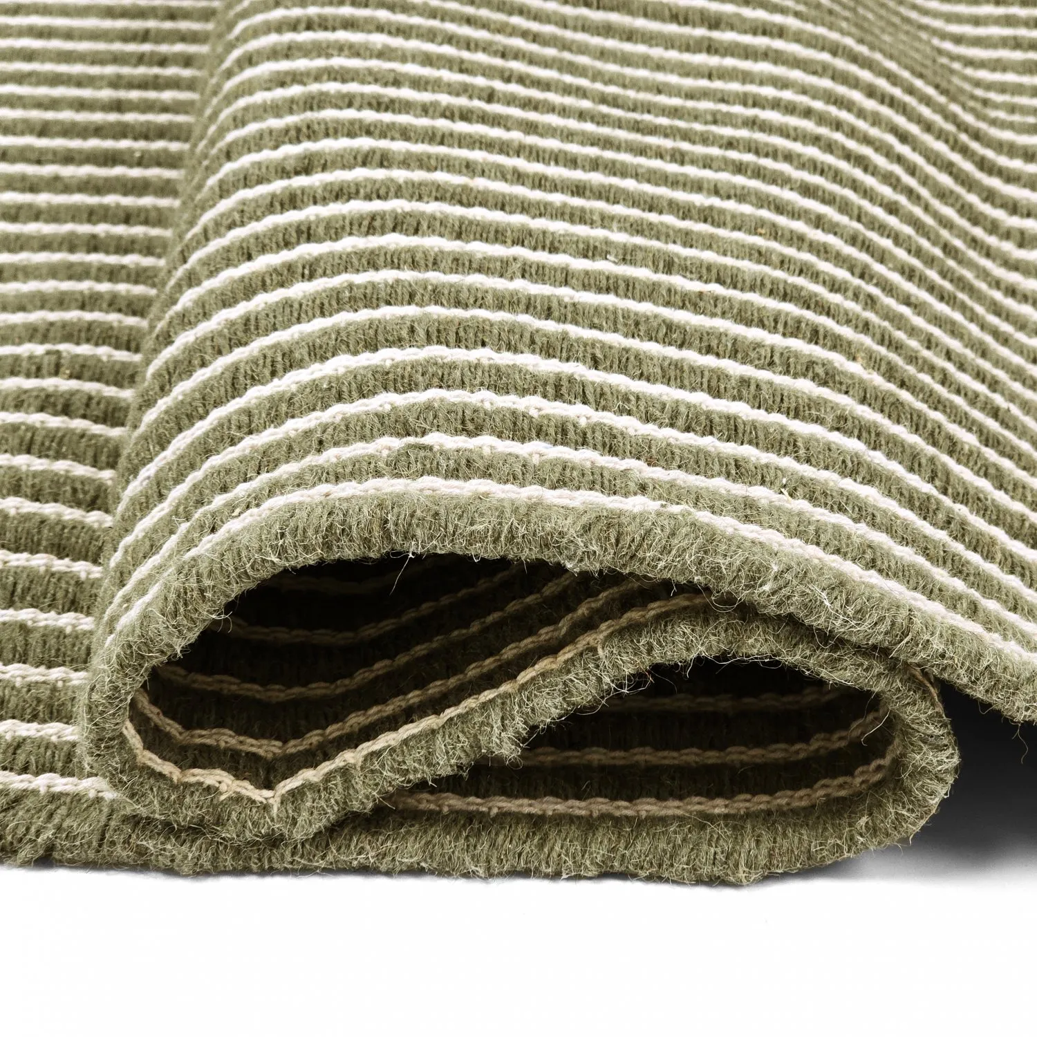 Tapis en laine - Arbil (vert/blanc)