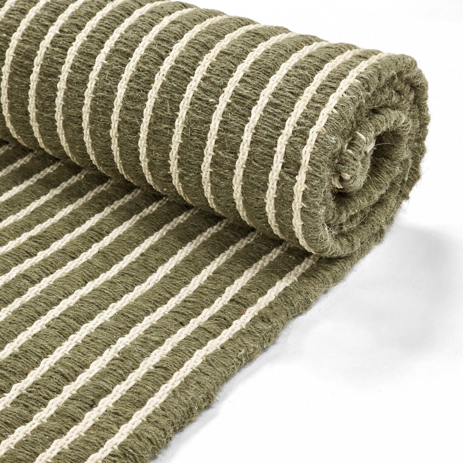 Tapis en laine - Arbil (vert/blanc)