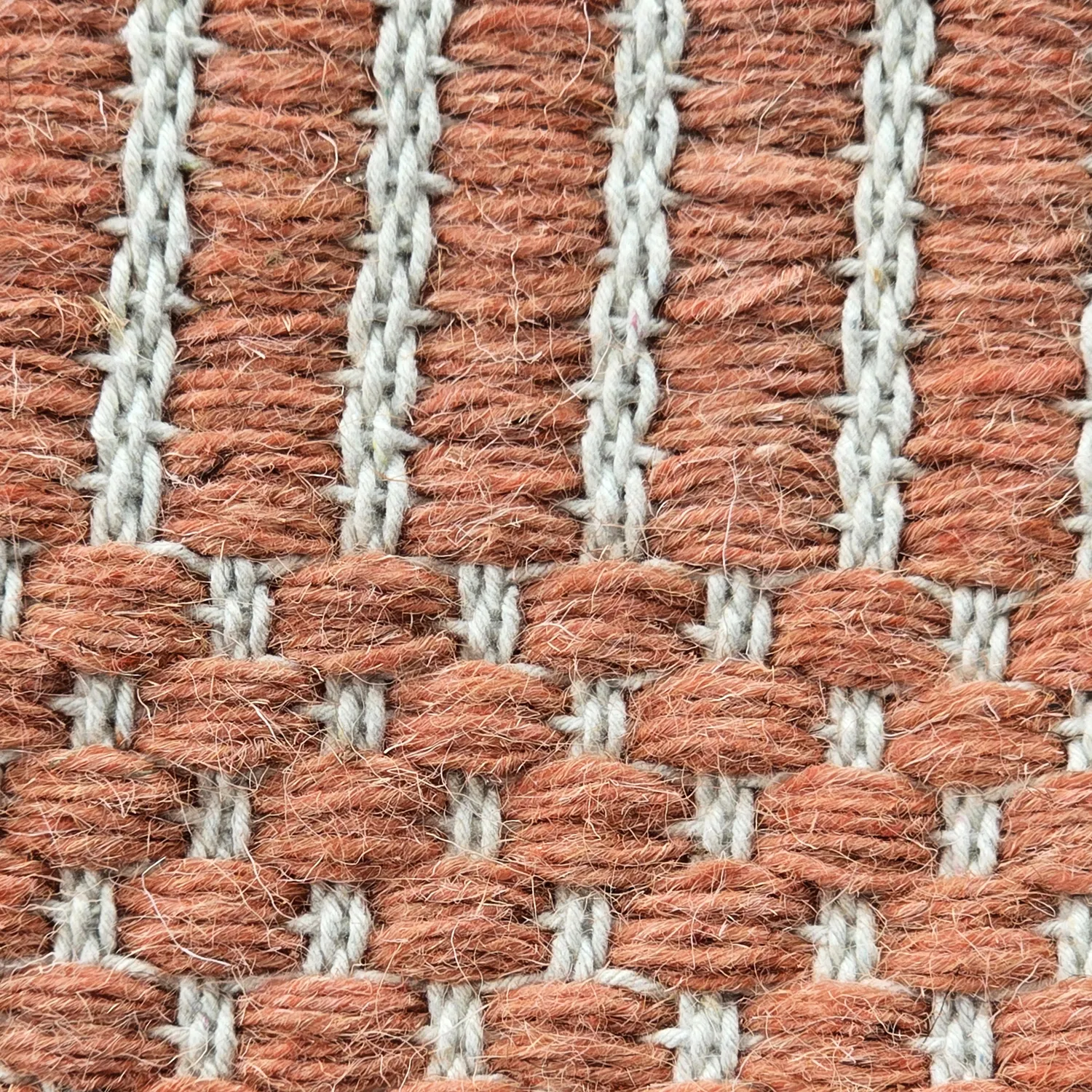 Tapis en laine - Arbil (terracotta/blanc)