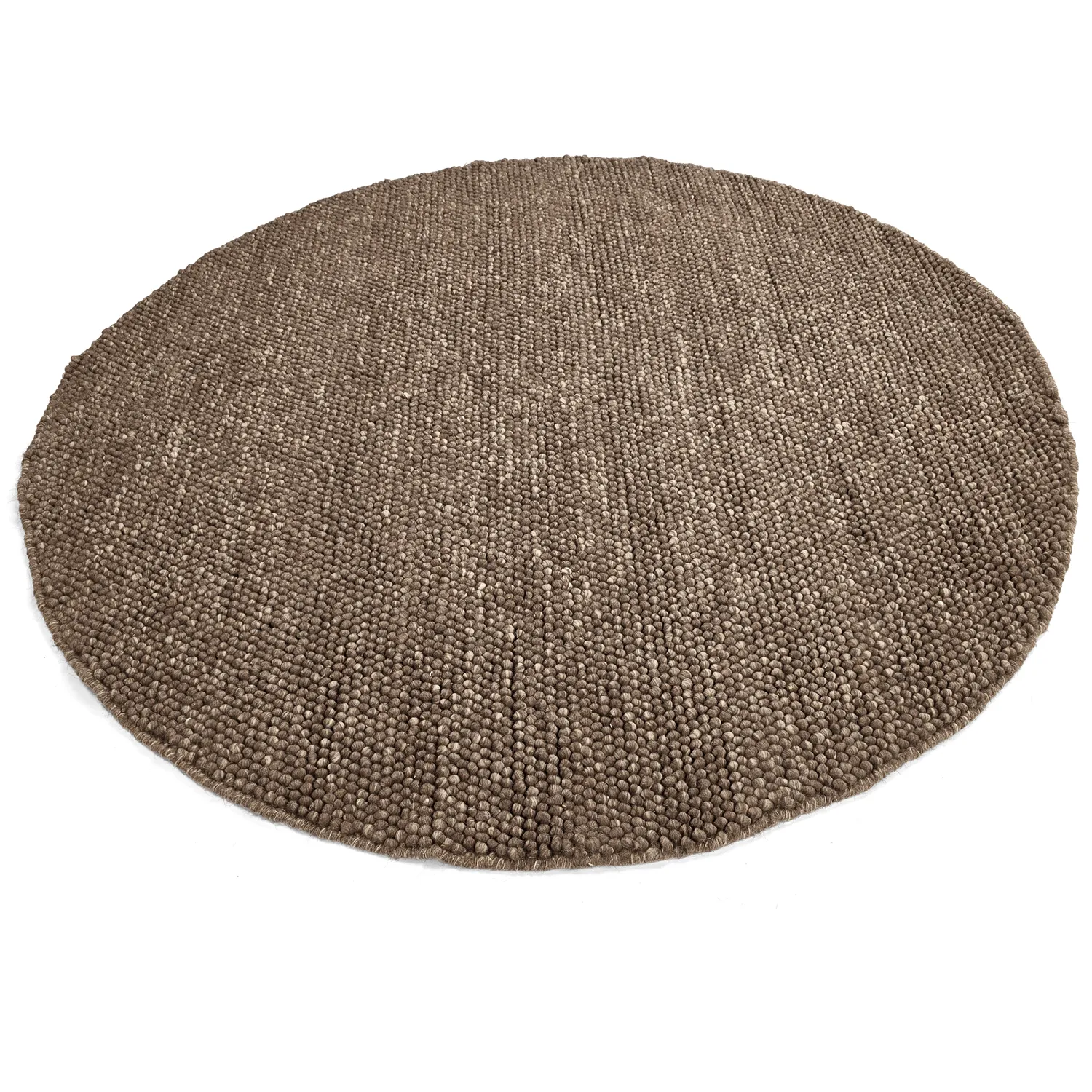Tapis rond - Avafors Wool Bubble (marron/beige)