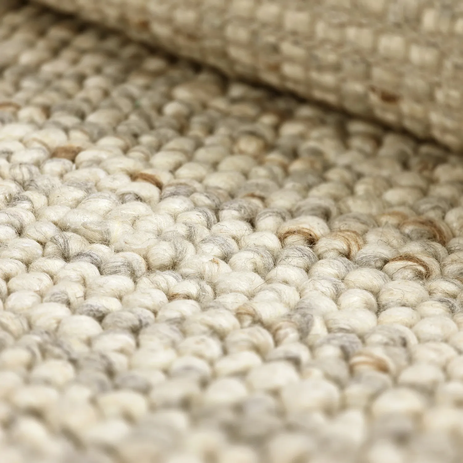 Tapis rond - Avafors Wool Bubble (gris/beige)