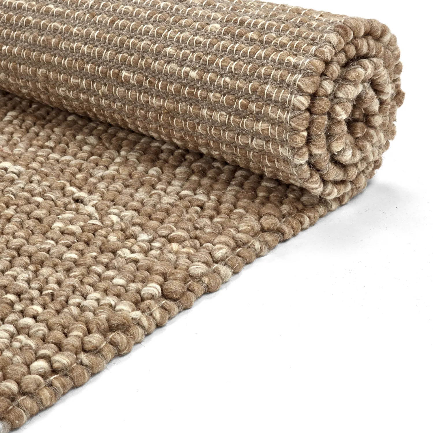 Tapis en laine - Avafors Wool Bubble (marron clair/blanc)