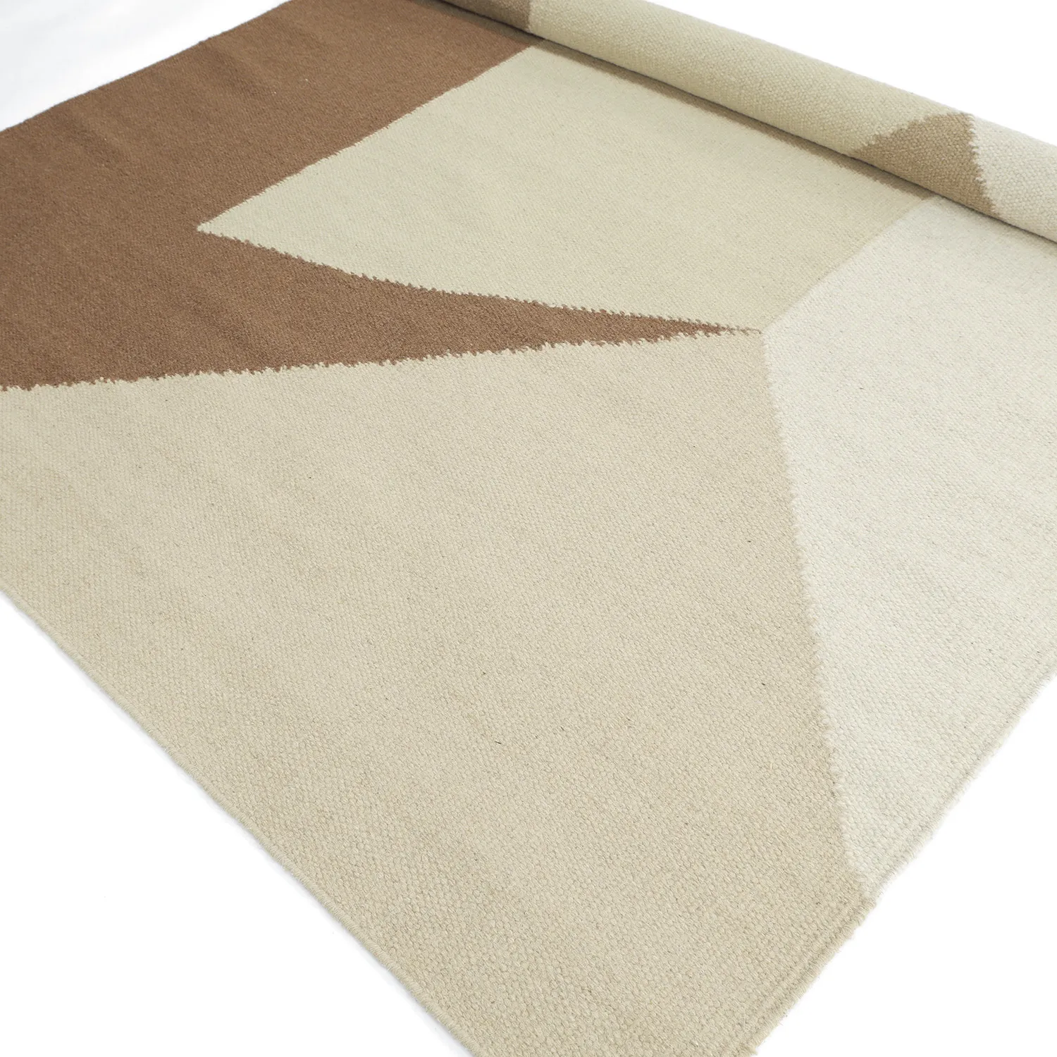 Tapis de laine - Aveiro (beige/multicolore)