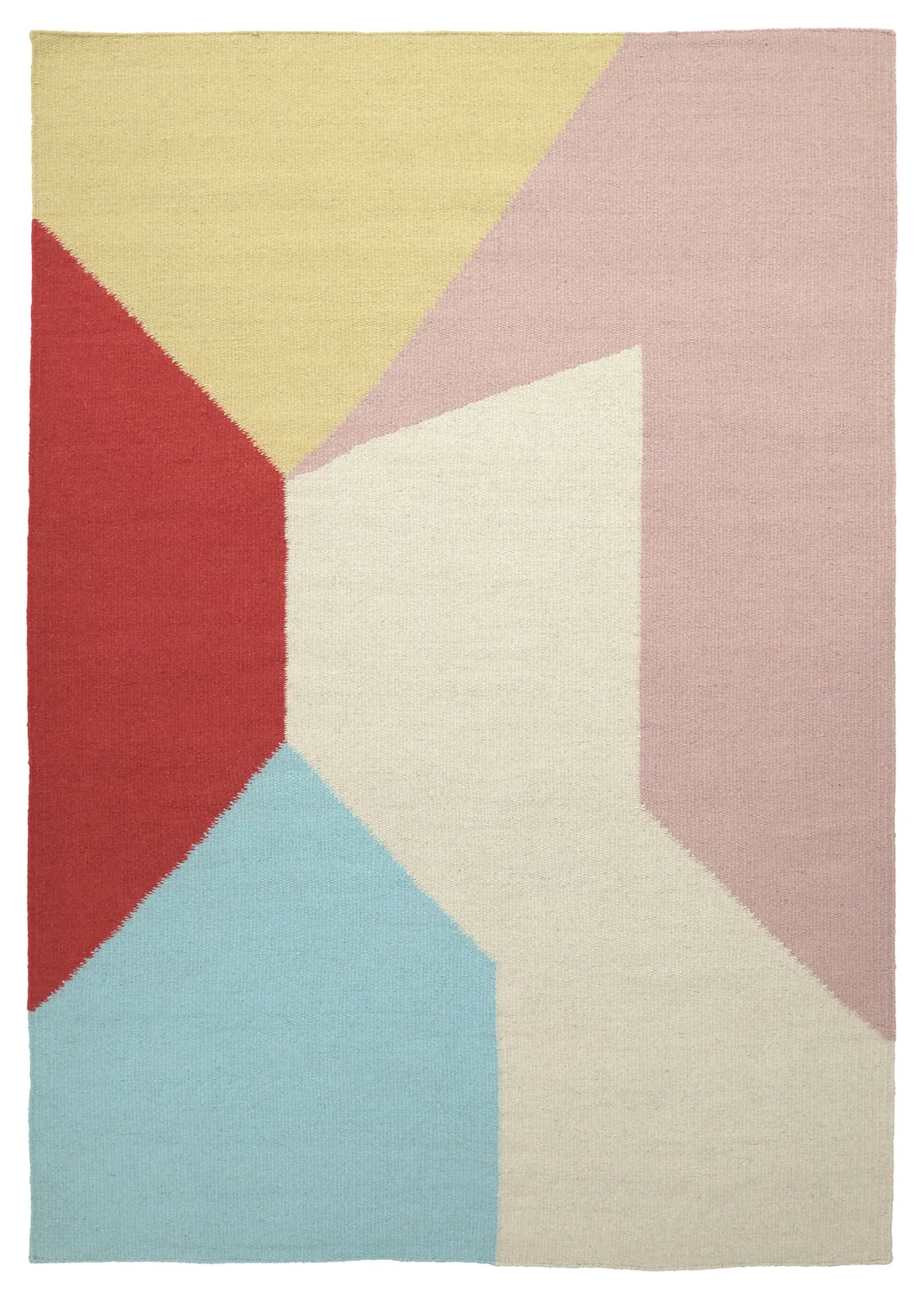 Tapis de laine - Aveiro (rose/multicolore)