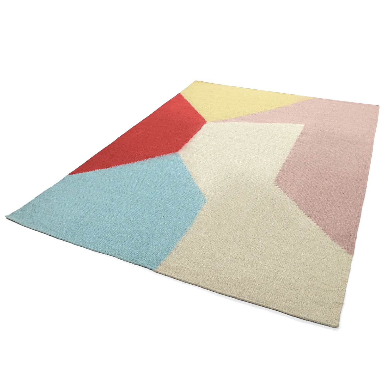 Tapis de laine - Aveiro (rose/multicolore)