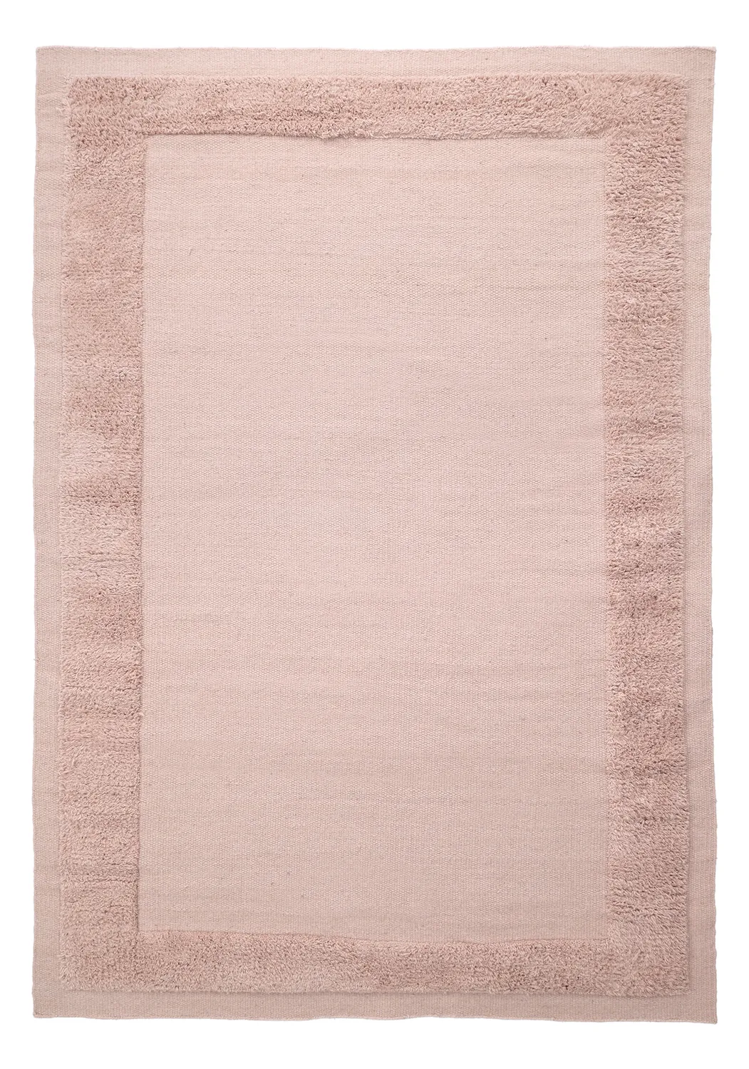Tapis de laine - Beja (rose poudré)