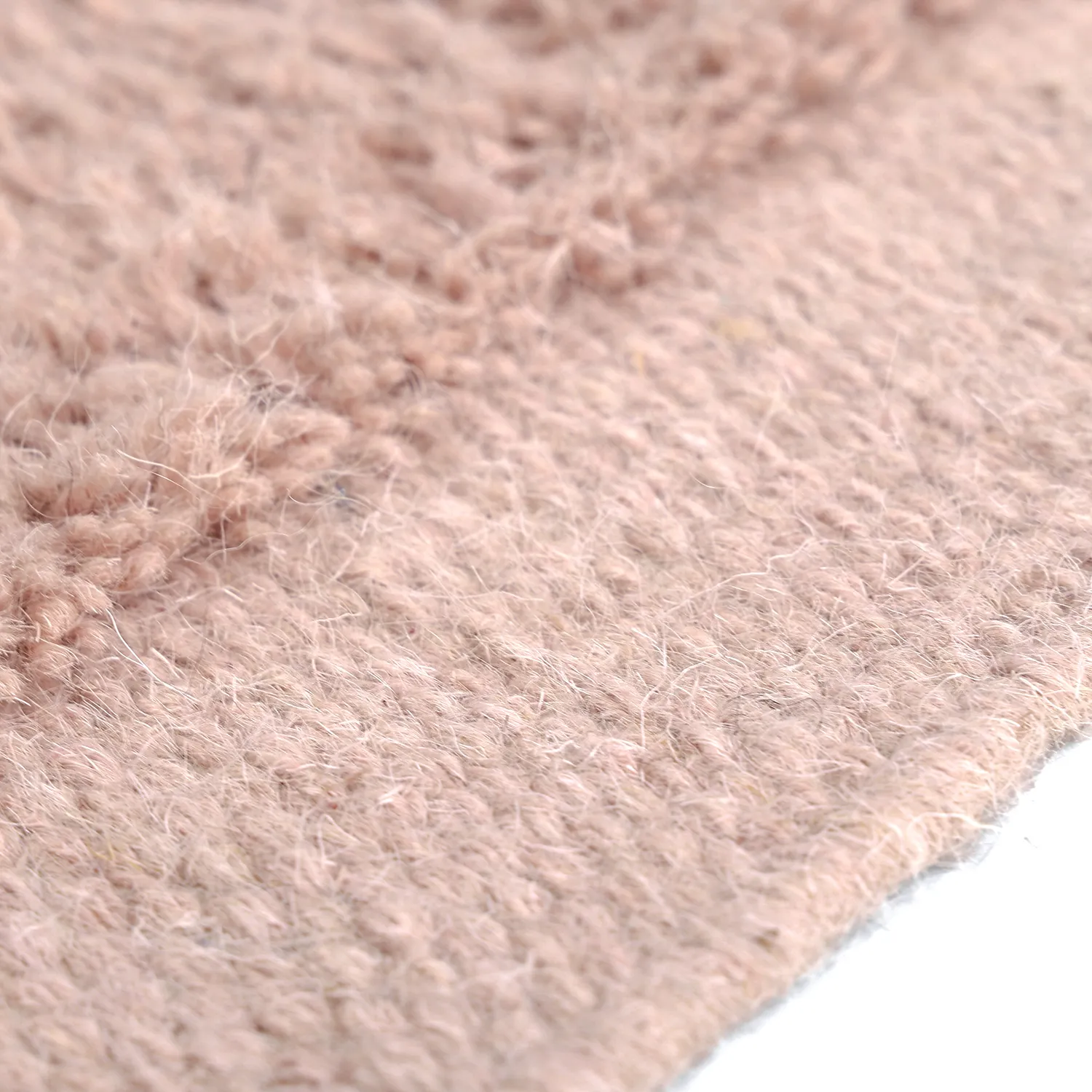 Tapis de laine - Beja (rose poudré)