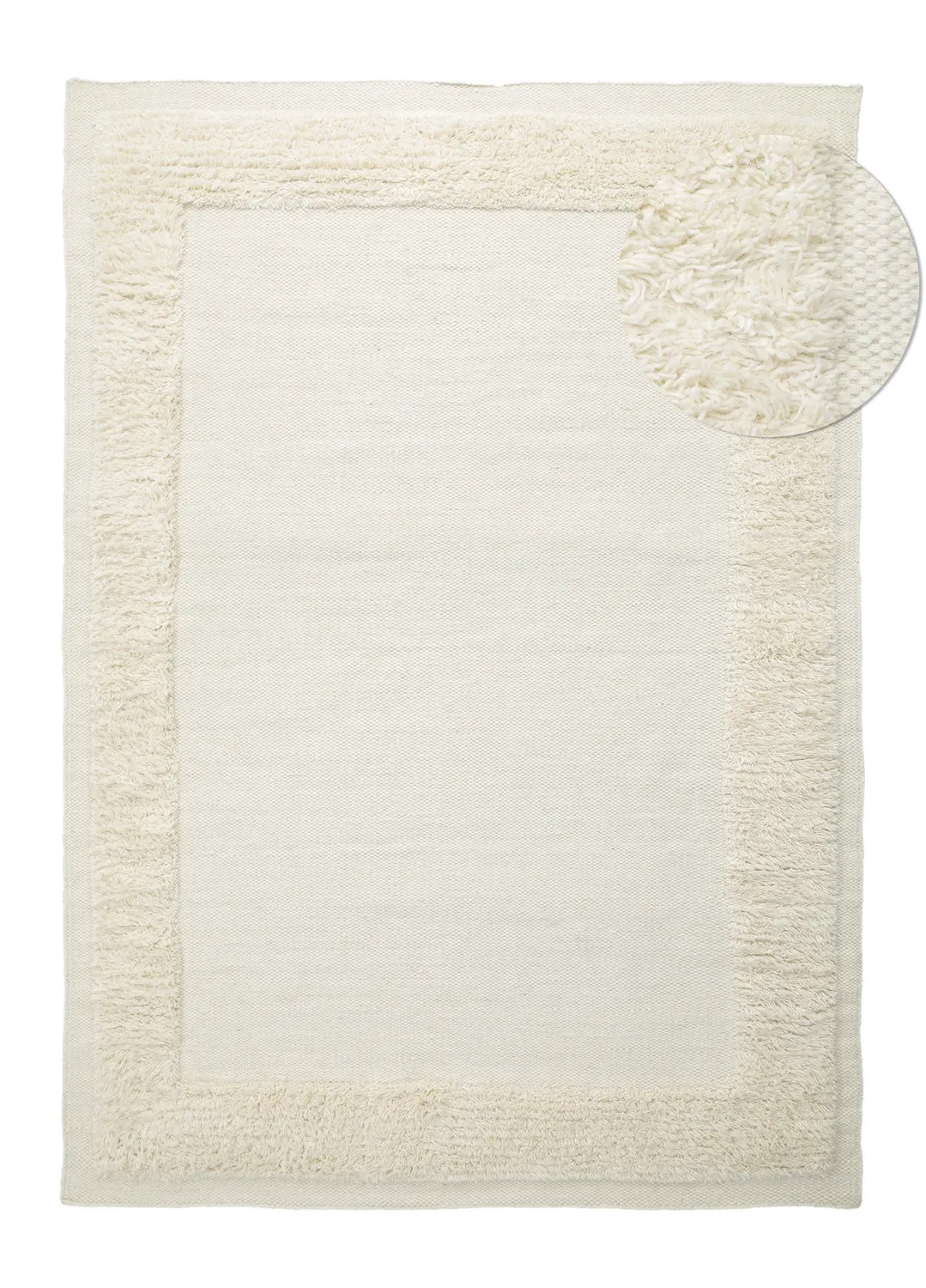 Tapis de laine - Beja (blanc)