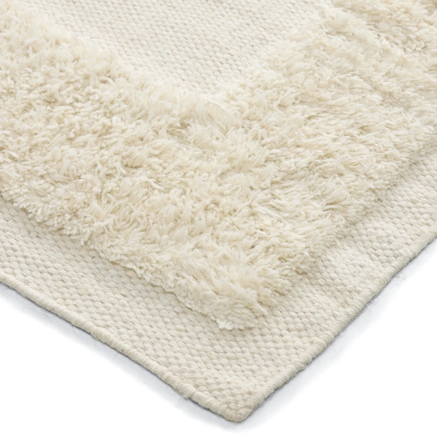 Tapis de laine - Beja (blanc)