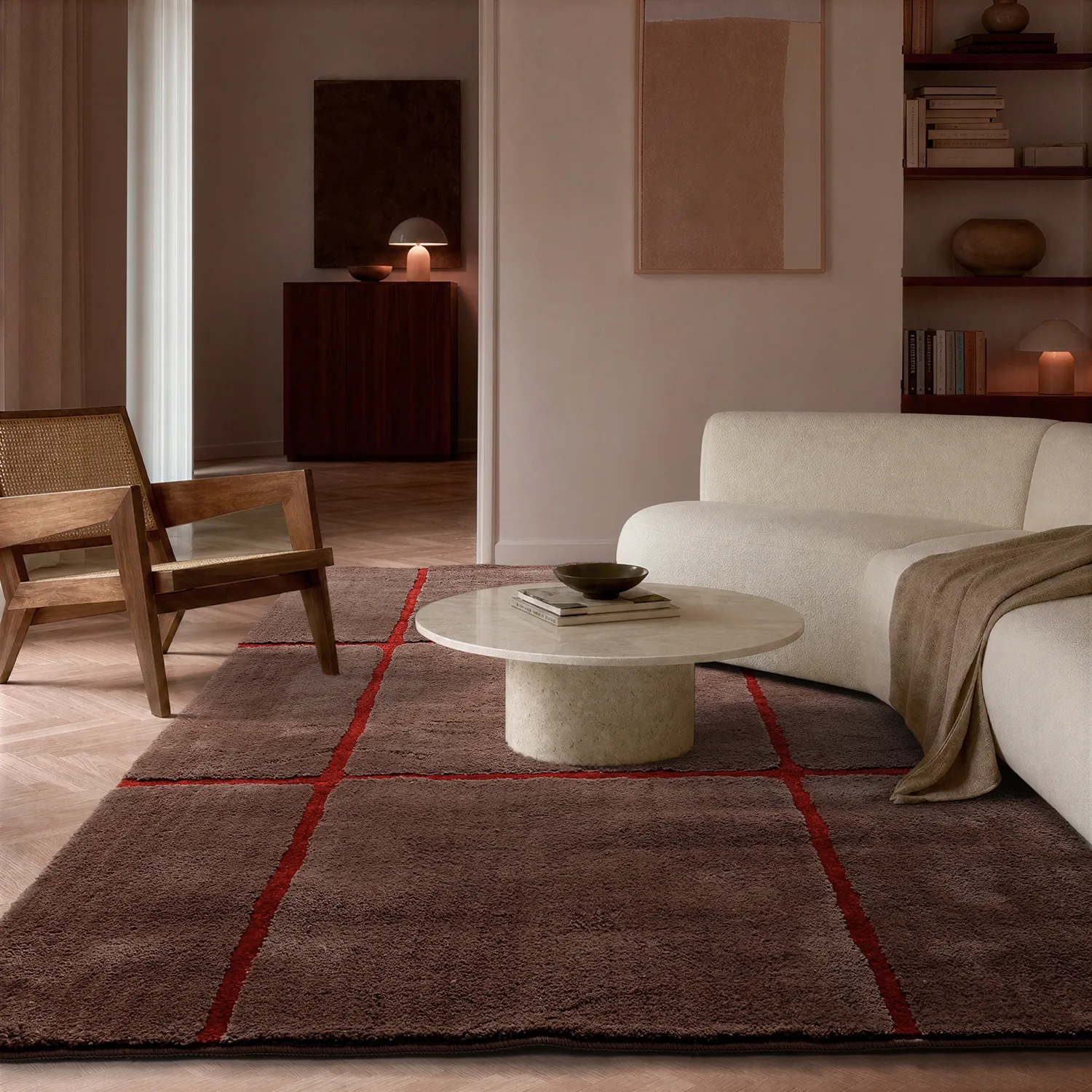 Tapis shaggy - Bitola (taupe)
