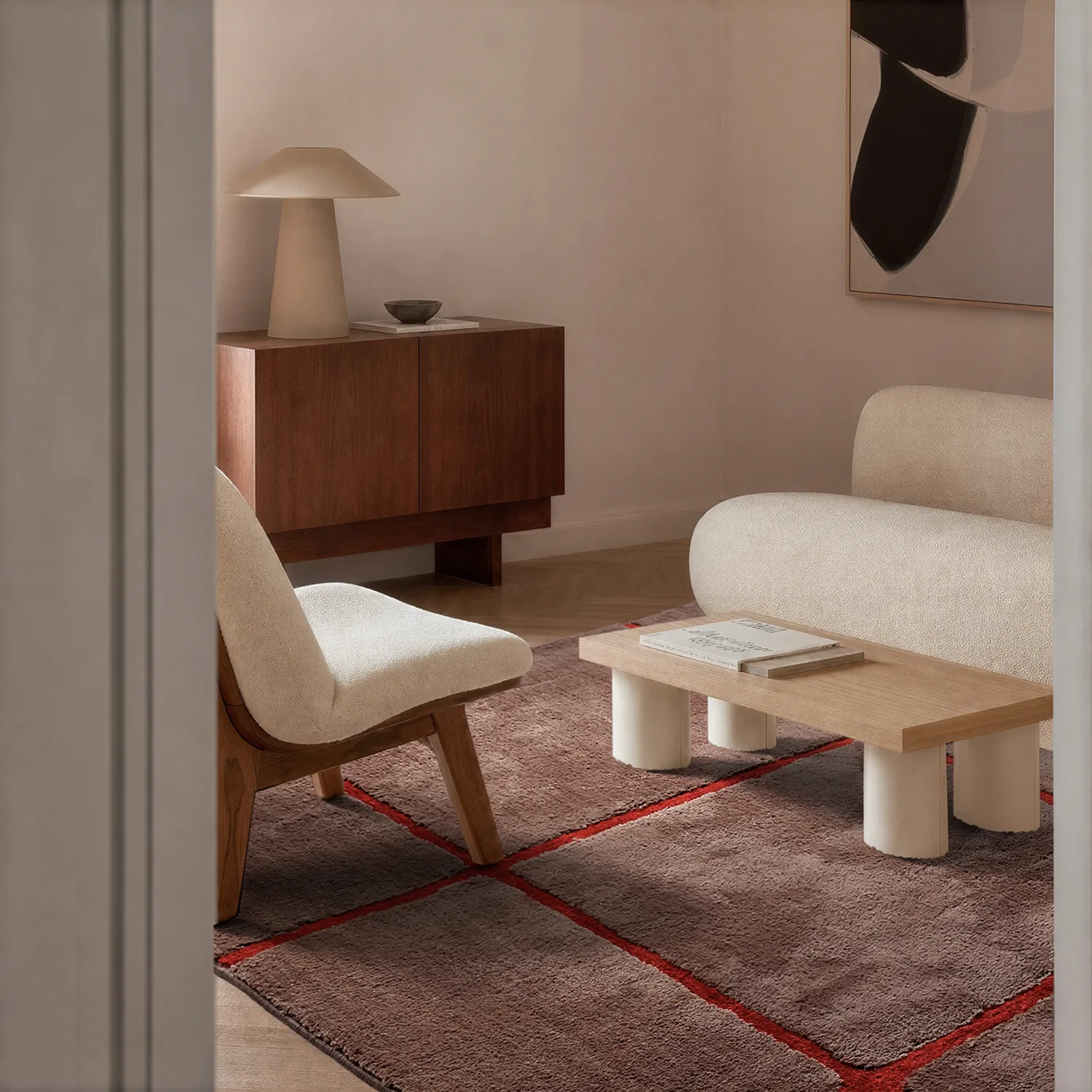 Tapis shaggy - Bitola (taupe)