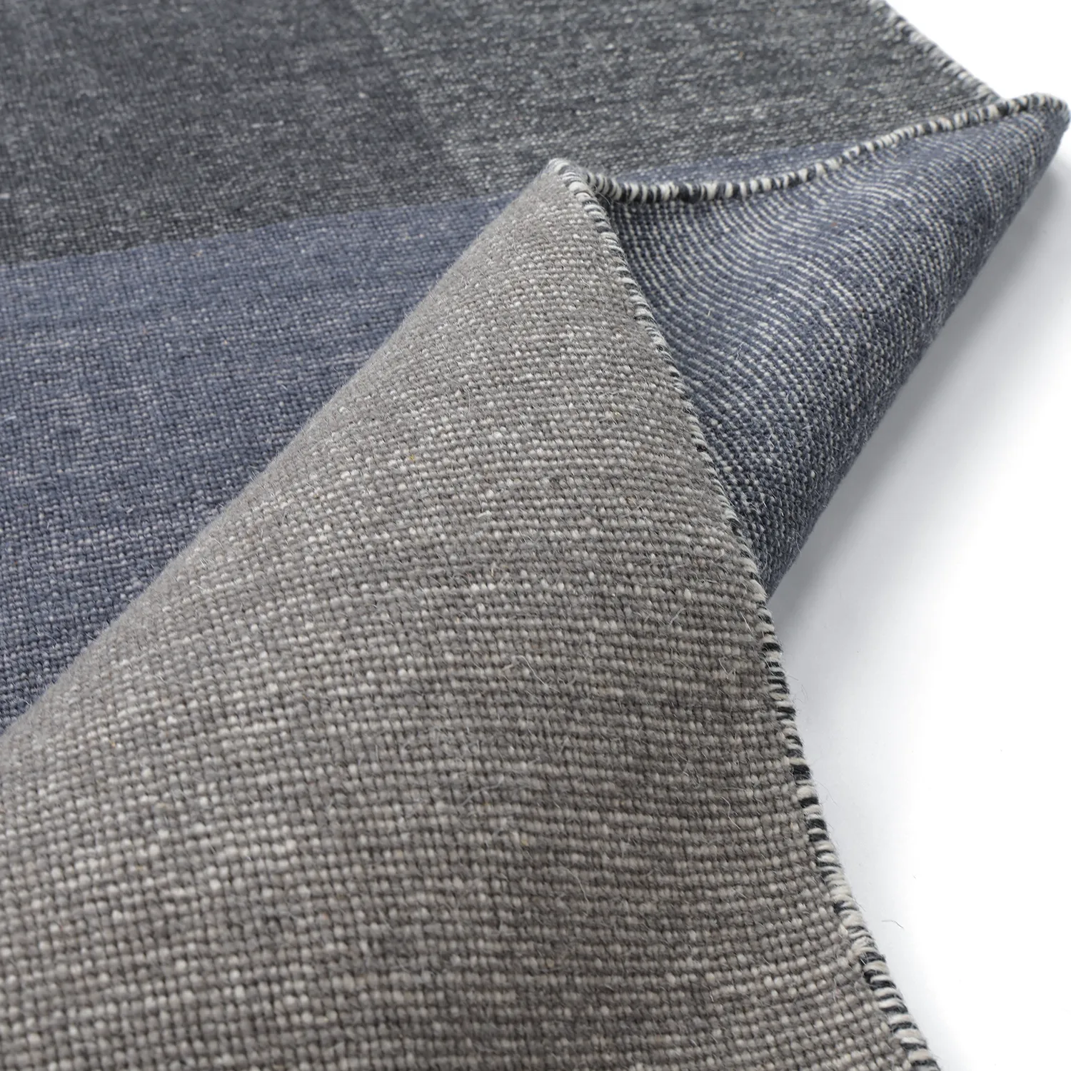 Tapis de laine - Chaves (bleu/gris/blanc)
