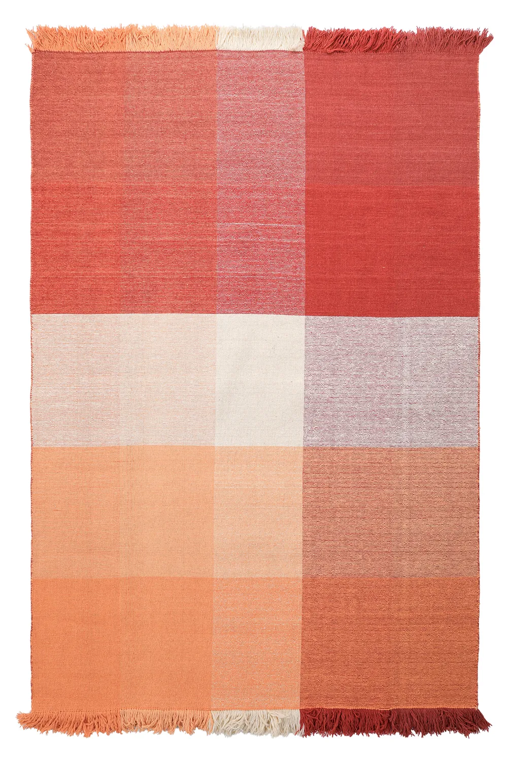 Tapis de laine - Chaves (rouge/orange)