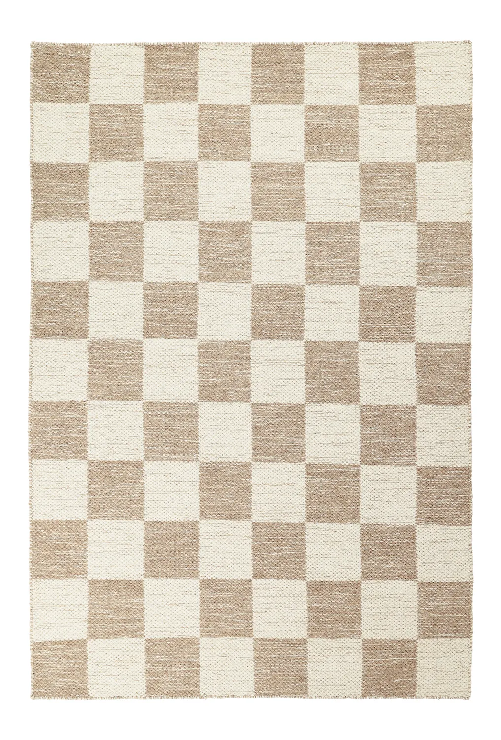 Tapis de laine - Dundee (beige/blanc)