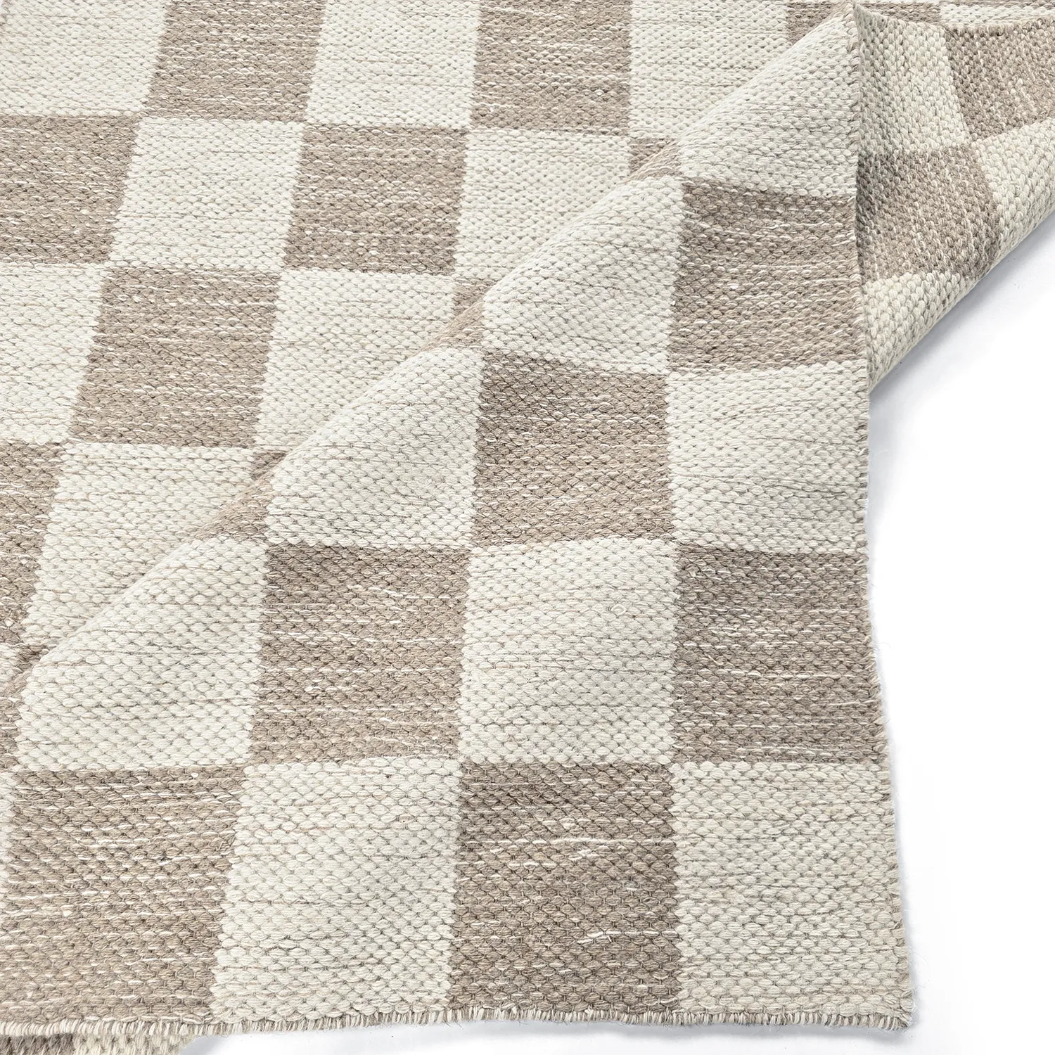 Tapis de laine - Dundee (beige/blanc)