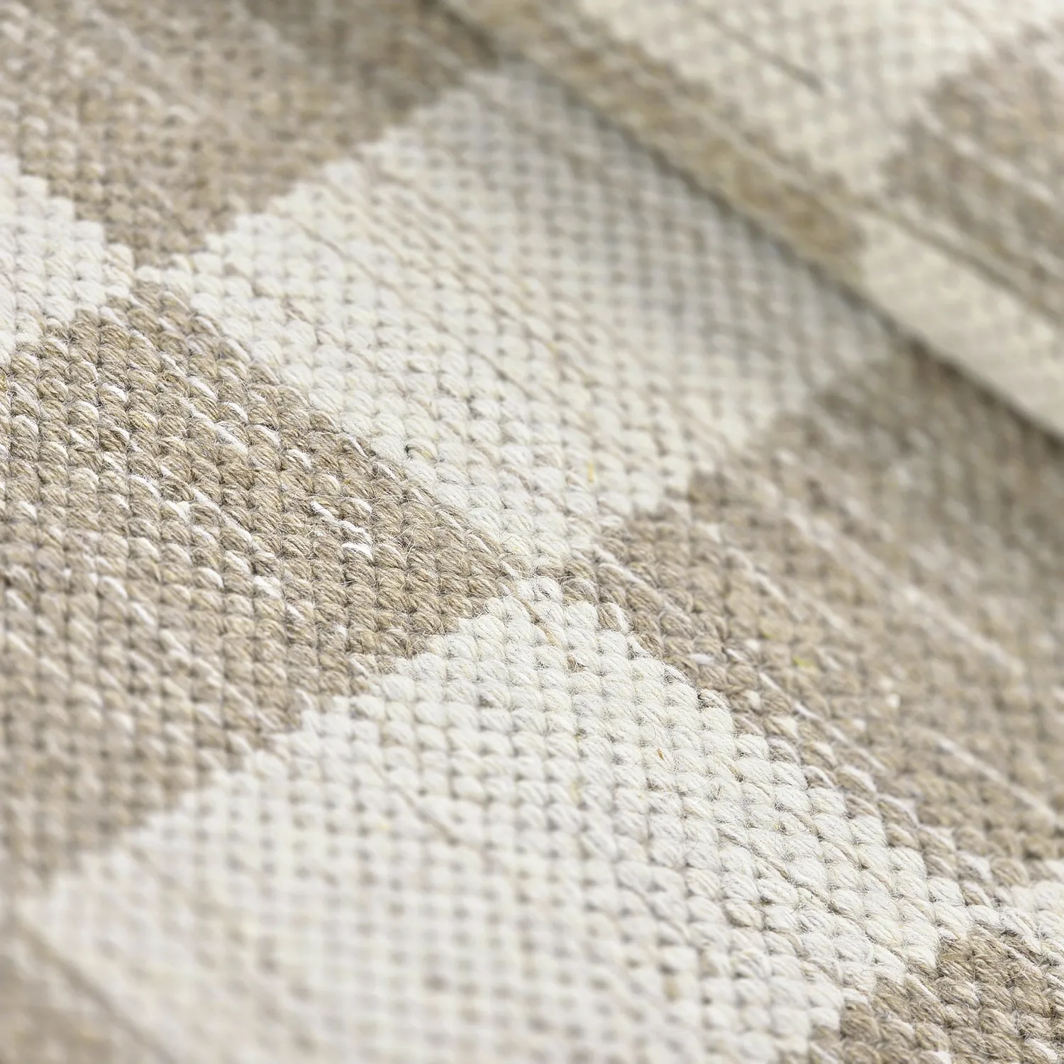 Tapis de laine - Dundee (beige/blanc)