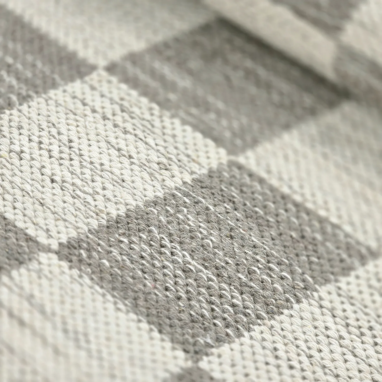 Tapis de laine - Dundee (gris/blanc)