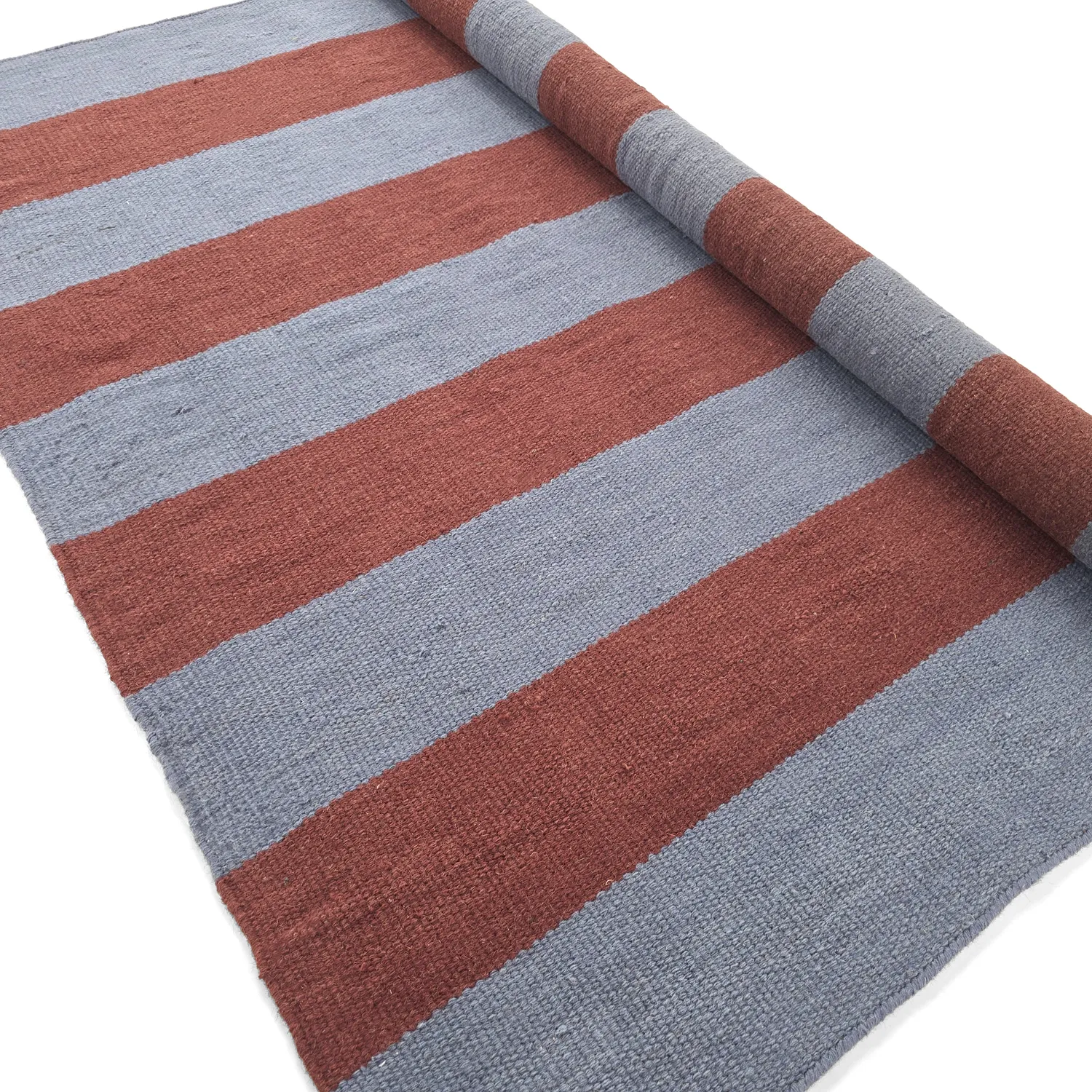 Tapis en laine - Garine (bleu/rouge)
