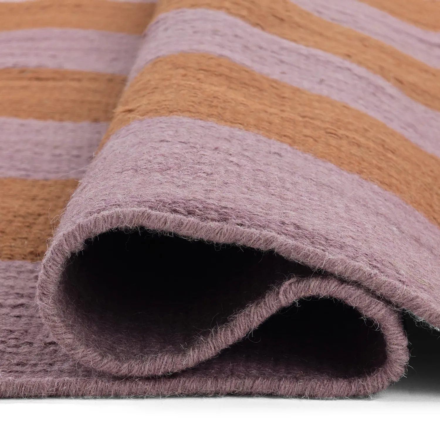 Tapis en laine - Garine (orange/rose)