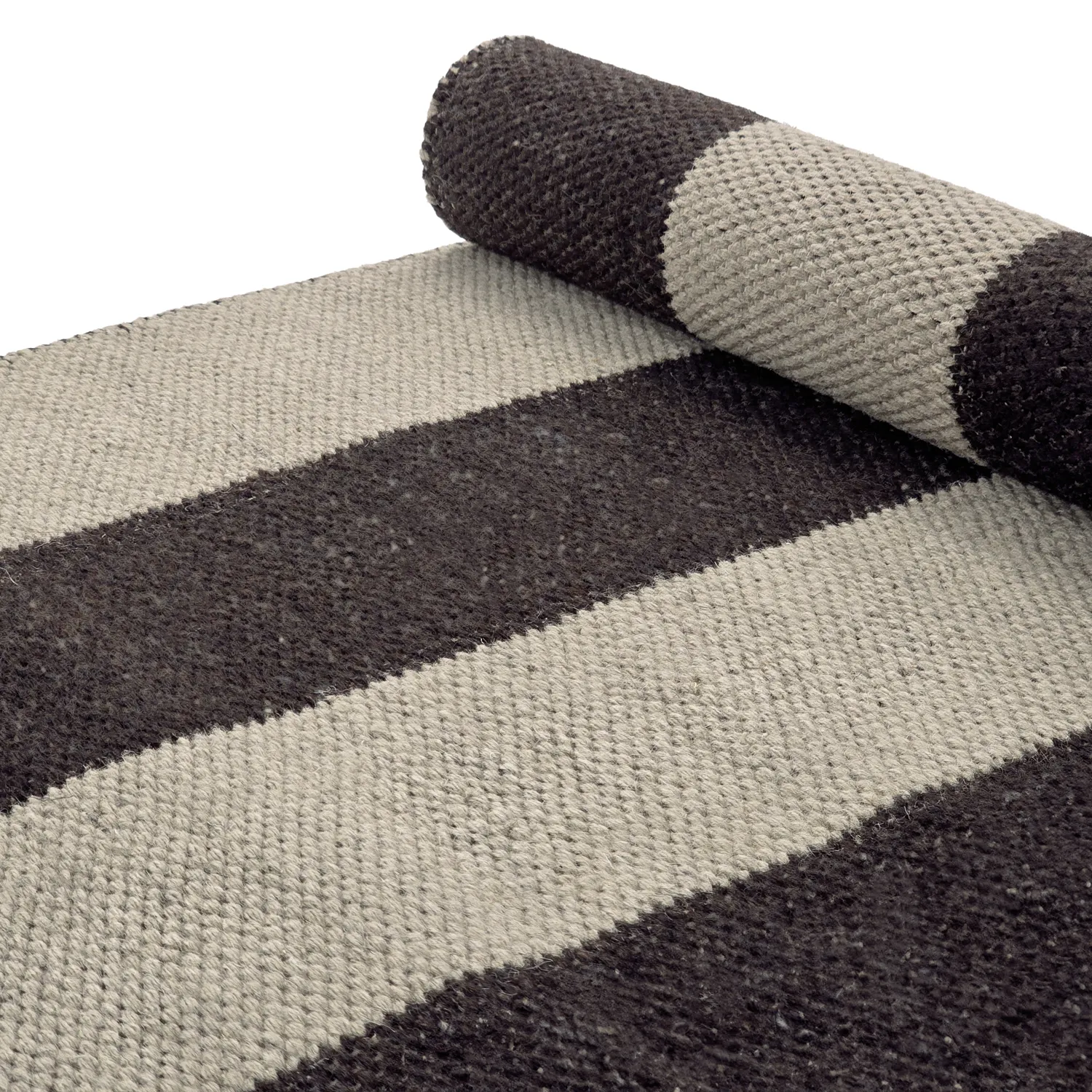 Tapis en laine - Garine (noir/beige)