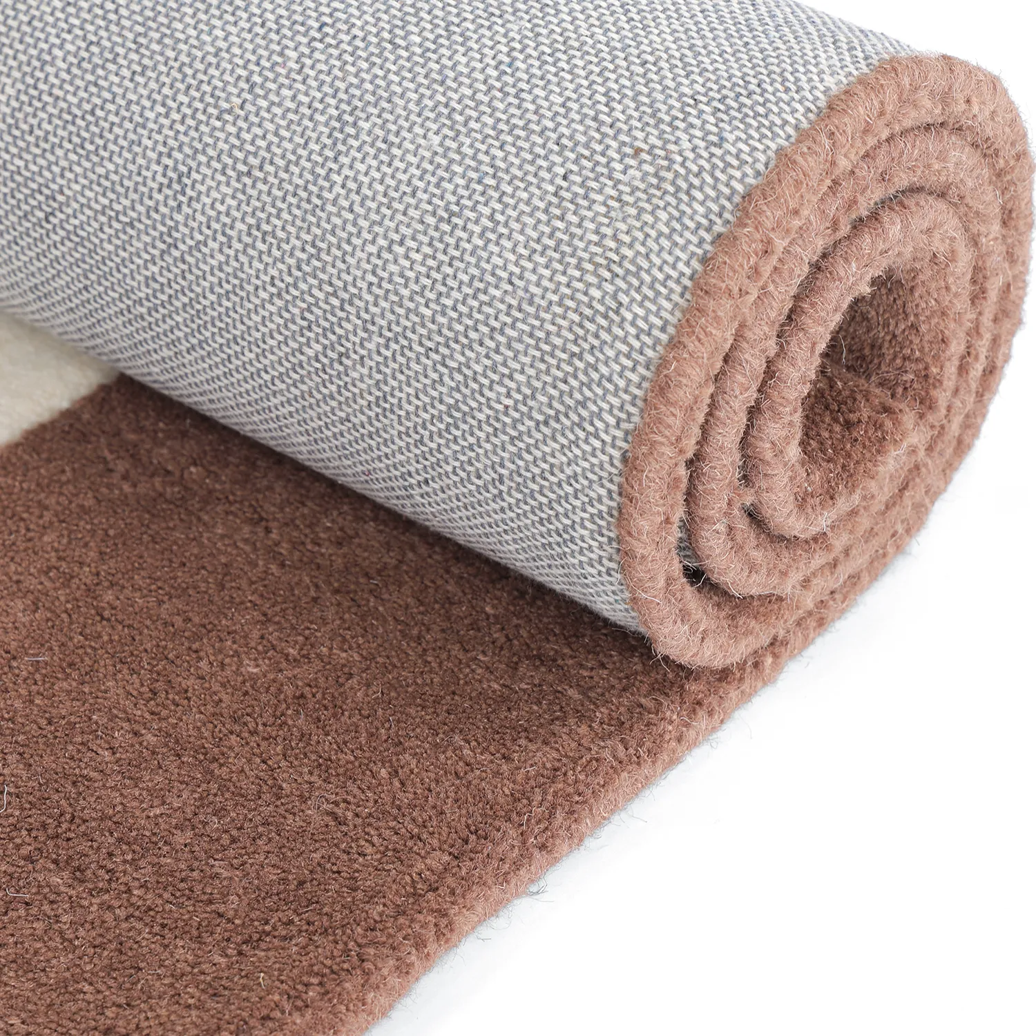 Tapis de laine - Gaya Hand Tufted Wool Premium (crème/marron)