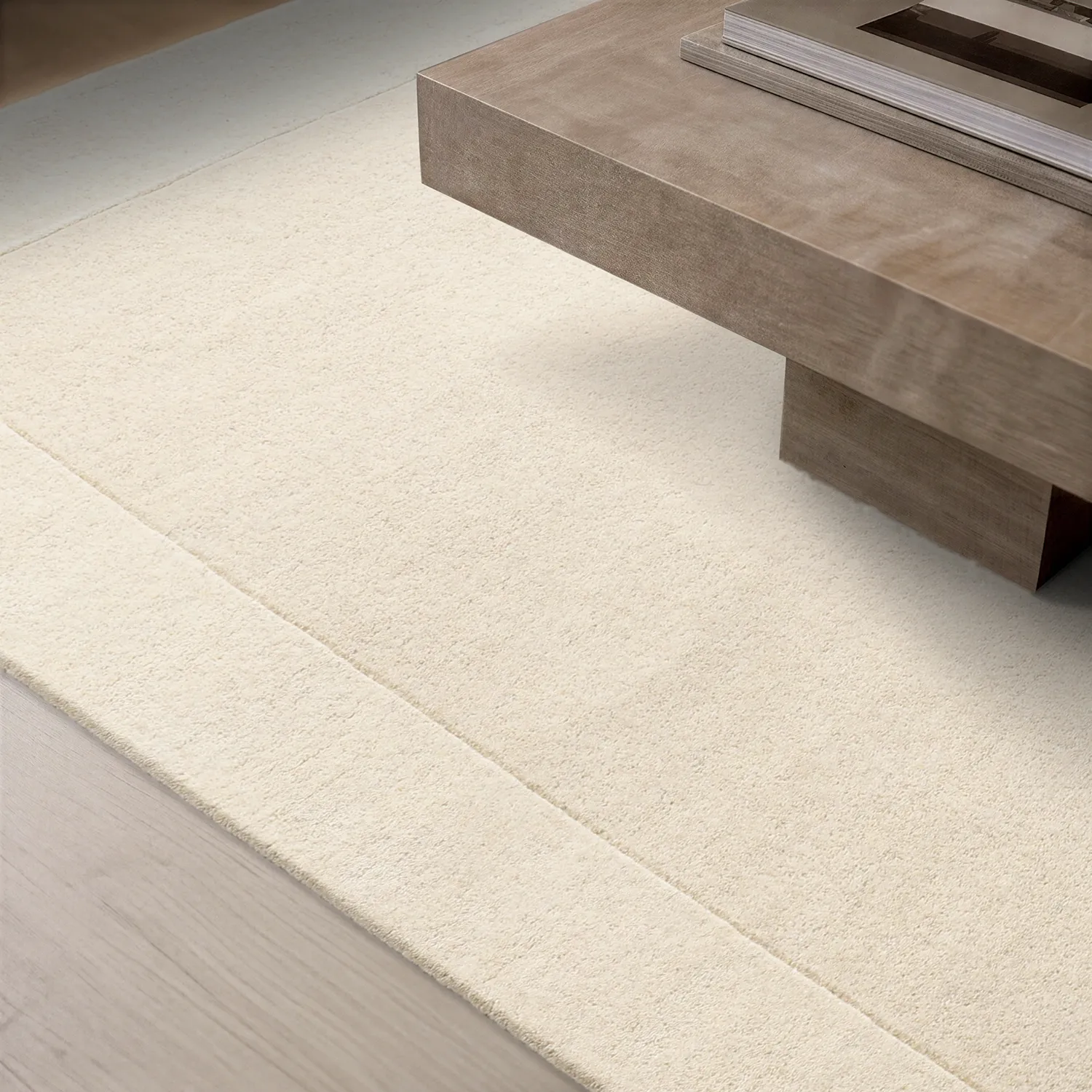 Tapis de laine - Gaya Hand Tufted Wool Premium (crème/blanc)