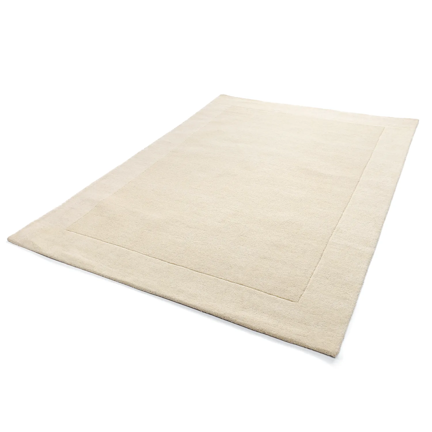 Tapis de laine - Gaya Hand Tufted Wool Premium (crème/blanc)