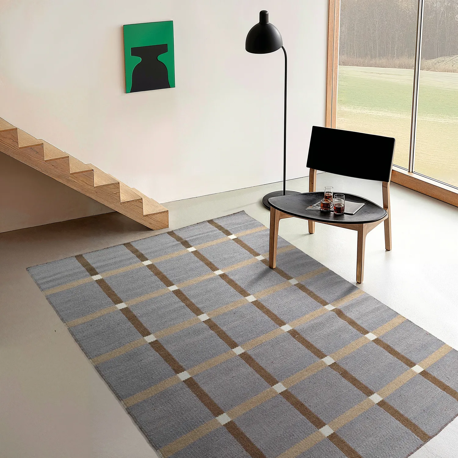 Tapis en laine - Gingham (n° 7)