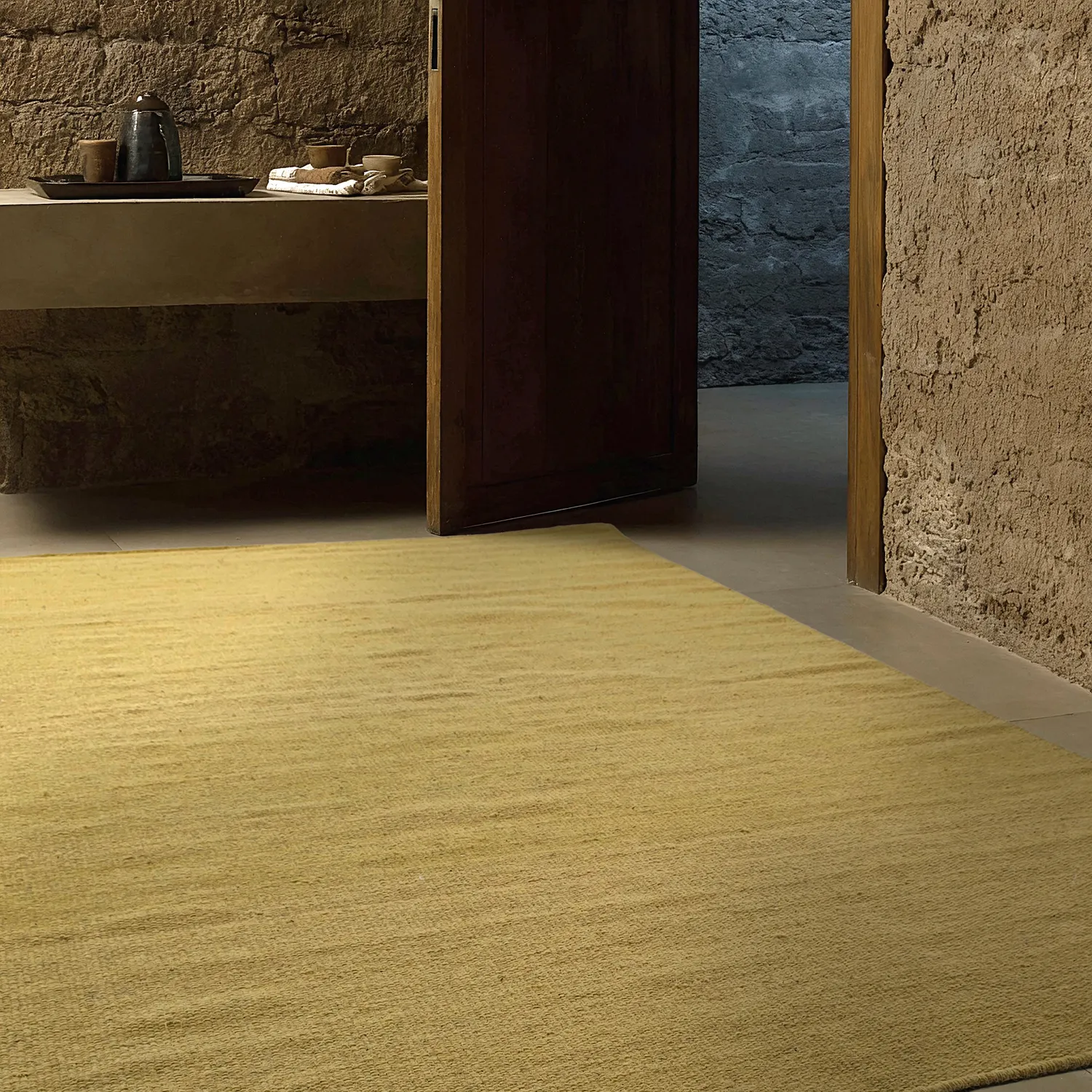 Tapis en laine - Hamilton (moutarde)