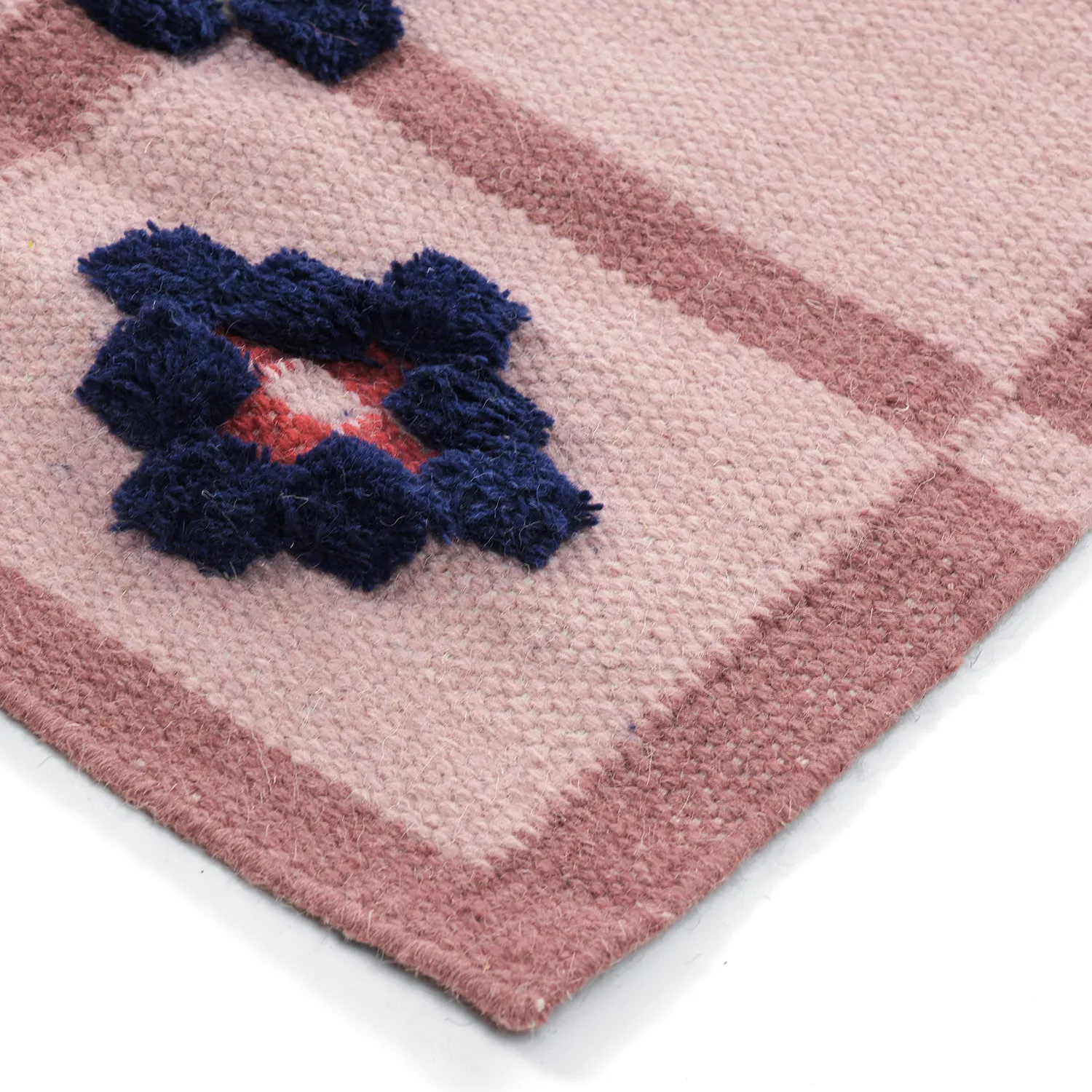 Tapis de laine - Lausanne Flatweave Tufted Premium (rose)