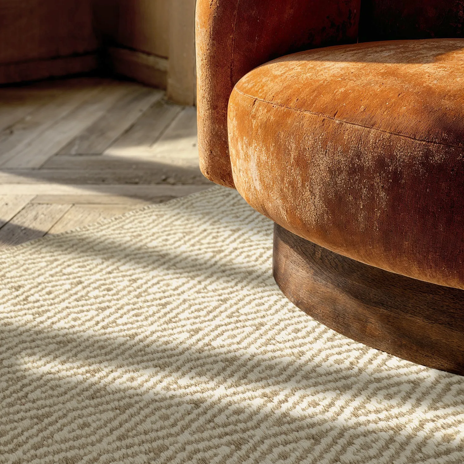 Tapis en laine - Monastir (beige/blanc)
