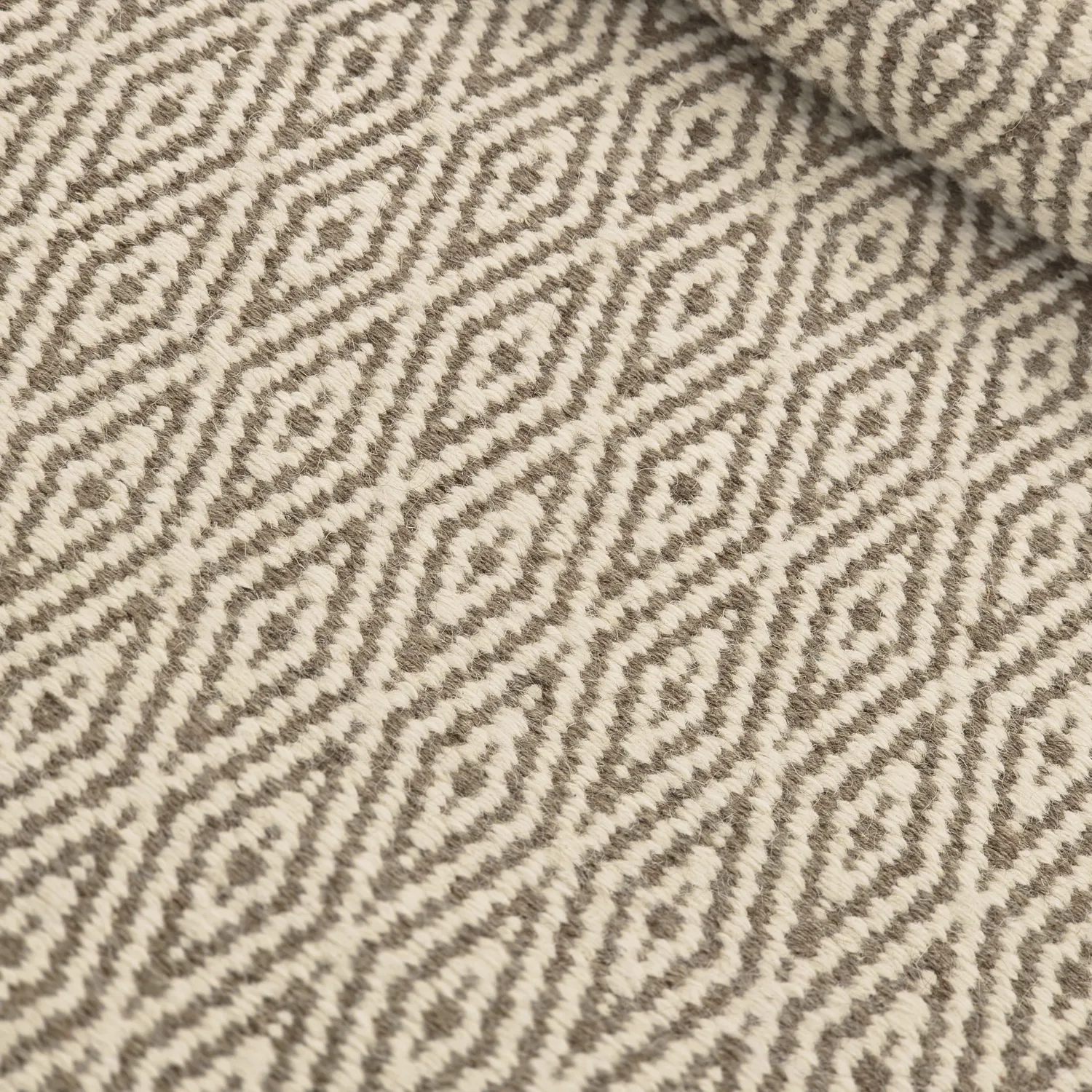 Tapis en laine - Monastir (marron/blanc)