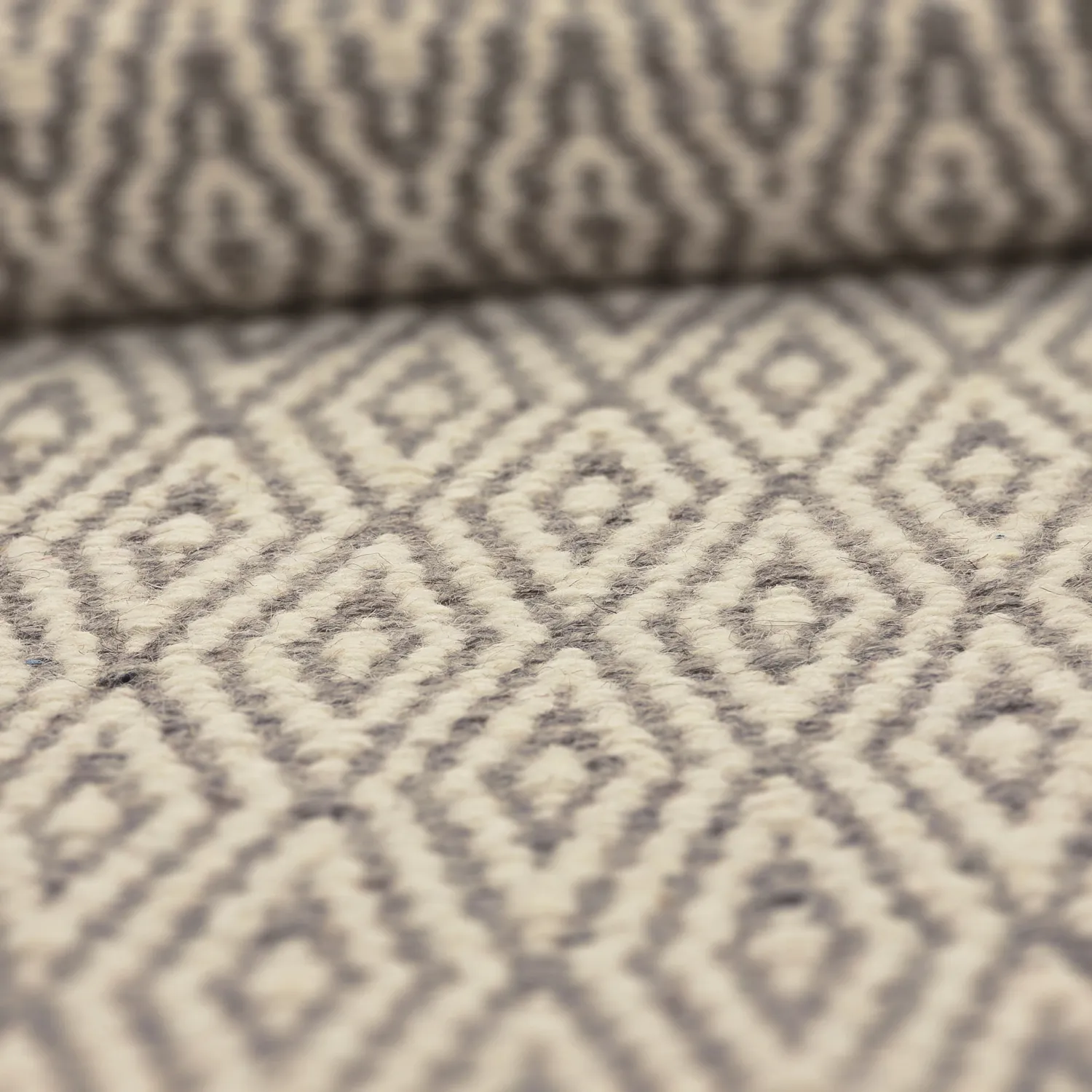 Tapis en laine - Monastir (gris/blanc)