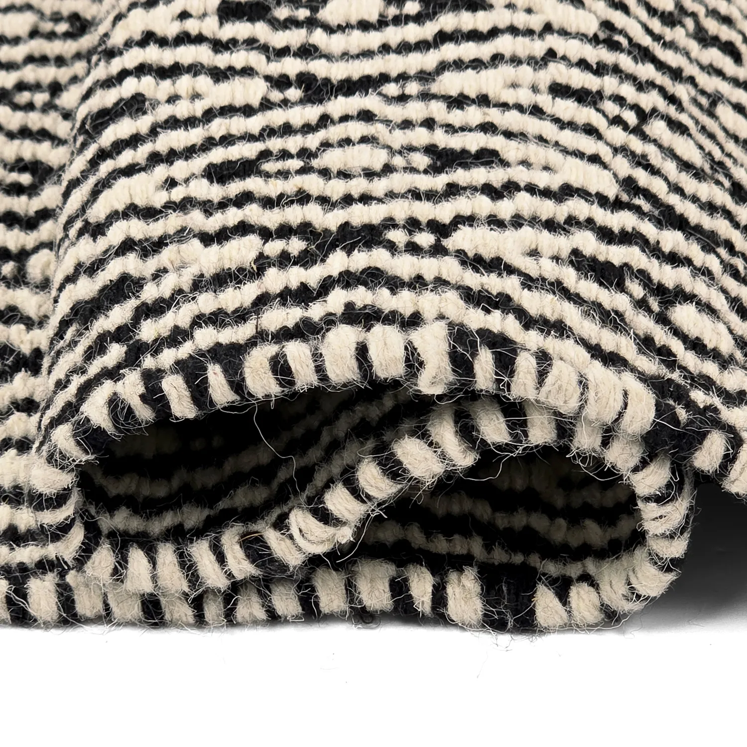 Tapis en laine - Monastir (noir/blanc)