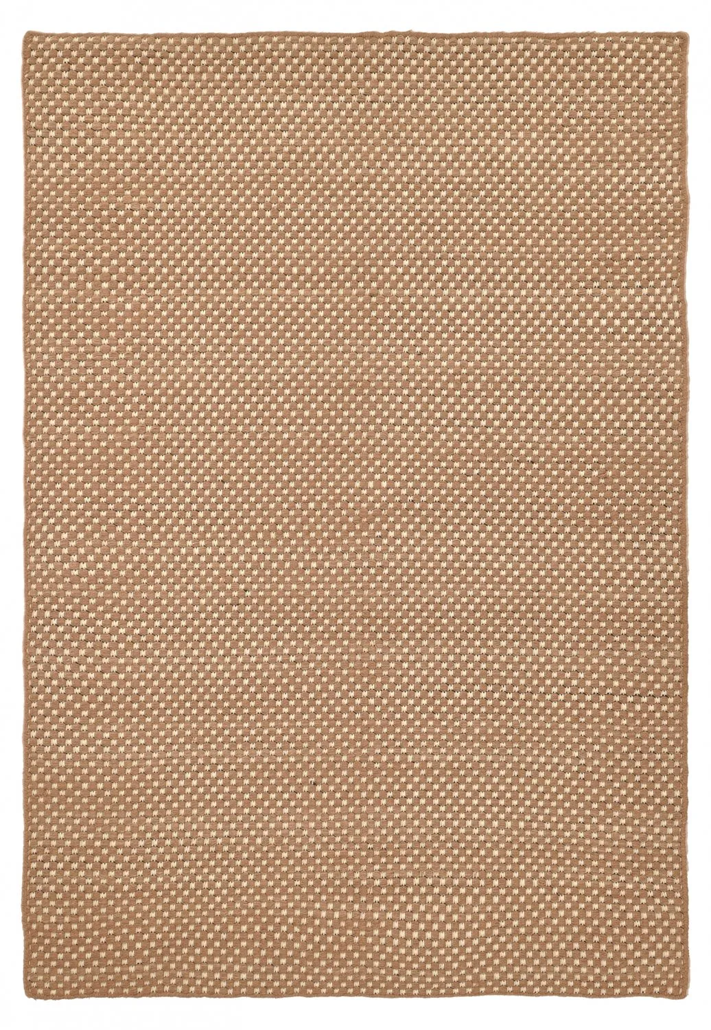 Tapis en laine - Ovelia (marron/blanc)